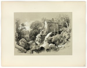 Pandy Mill, fra maleriske valg af James Duffield Harding