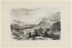 Pontcharra, Château de Bayard af James Duffield Harding