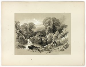 Sledde Bro, fra Picturesque Selections af James Duffield Harding