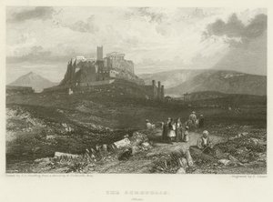 Akropolis, Athen af James Duffield Harding