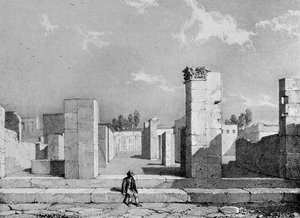Caius Sallusts hus, 1828 af James Duffield Harding