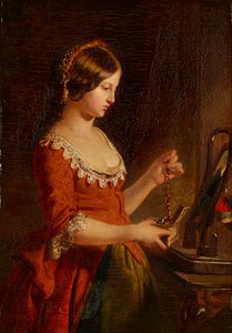 Jewel Casket (olie om bord) af James Eckford Lauder