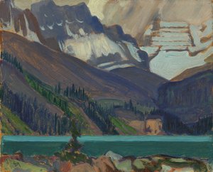 Snow Clouds, Lake OHara, 1929 (olie på presset pap)