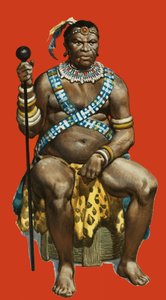 Zuluernes høvding Dingaan af James Edwin McConnell