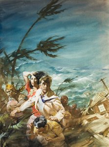 Hurricane (gouache på papir)