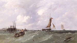 Fiskere, der lægger Hummerpotter