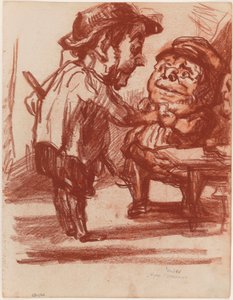 Nach Daumier: Die fröhlichen Jäger af James Ensor