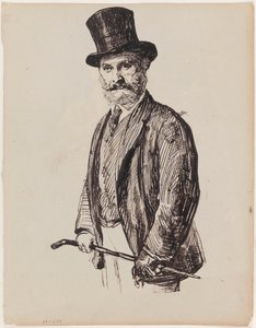 Efter Fantin-Latour: maleren Édouard Manet af James Ensor