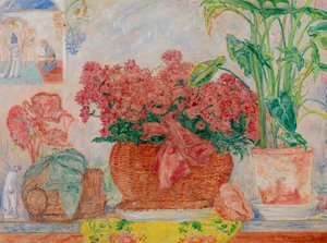 Azalea, ca. 1920-30 (olie på lærred) af James Ensor
