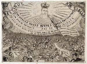 Belgien i det 19. århundrede af James Ensor