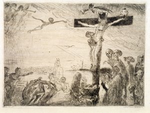 Kristus plaget af djævle af James Ensor