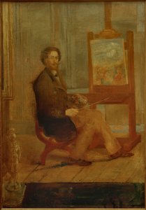 Ensor ved sit staffeli af James Sidney Ensor