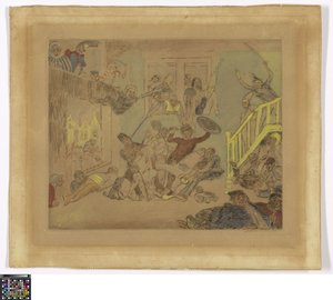 Kampf der Läuseköpfe Verlangen und Gebacken af James Ensor