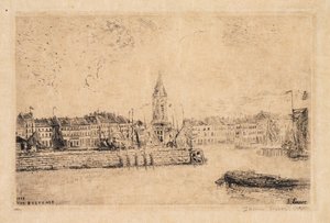 Udsigt over Oostende mod øst af James Ensor