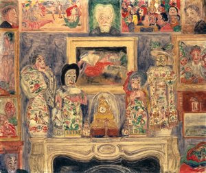 Interiør med tre portrætter af James Ensor