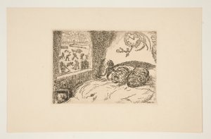 La paresse (Sloth), fra porteføljen Les p?ch?s capitaux (Dødssynderne) af James Ensor