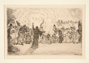 Kristus til tiggerne (Christ and the Beggars) af James Ensor