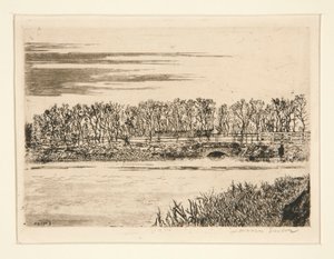 Le pont du bois? Ostende (Broen i skoven i Oostende) af James Ensor
