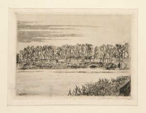 Le pont du bois? Ostende (Broen i skoven i Oostende) af James Ensor