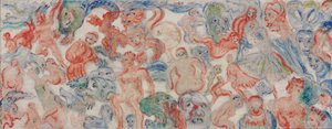 Monstre sammenflettet usyet, sammenflettet (A) af James Ensor