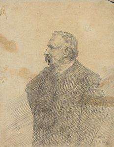 Portræt af Ernest Rousseau af James Ensor