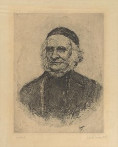 Portræt af den svenske botaniker Elias Fries af James Ensor
