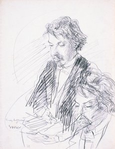 Portræt af kunstneren Henry de Groux af James Ensor