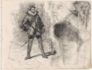 Spansk soldat og fire ansigter af James Ensor