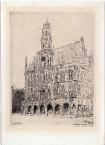 Rådhuset i Oudenaarde af James Ensor
