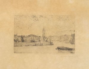 Udsigt over Oostende mod øst af James Ensor