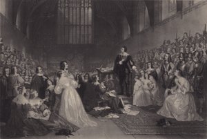 Retssagen mod Thomas, jarl af Strafford, i Westminster Hall, 1641 af James F. Scott
