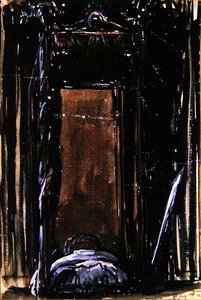 Sengen, ca.1909 (blæk og gouache på papir)
