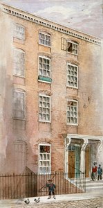 Huse i Crane Court, nær Fleet Street, City of London, 1840.