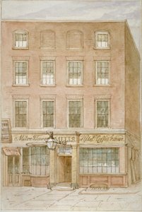 The Mitre Tavern, kaffehus og hotel på Mitre Court, Fleet Street, City of London, 1850