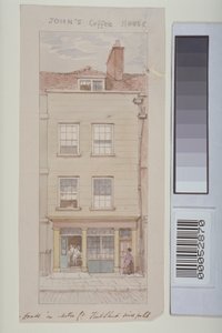 Udsigt over Mitre Court, Fleet Street, der viser John