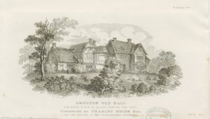 Shelton Old Hall: stålgravering (vignetteret), nd [c 1843] (tryk) af James Flewitt Mullock