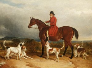 William Phillips fra Risca Manor, Monmouthshire med hunde, 1850-55