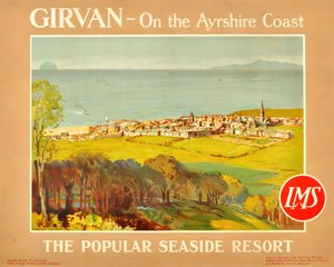 Girvan - På Ayrshire-kysten. Det populære badeby, 1920
