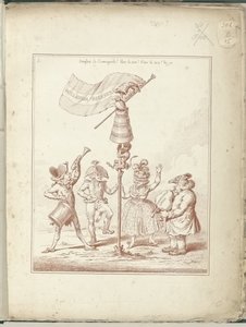 Titelprent af serie Hollandia Regenerata, 1795 Hollandia Regenerata (titel på objekt) Hollandia Regenerata (serietitel)