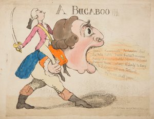 En Bugaboo!!! 1792 (farvet gravering) af James Gillray