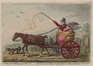 En Cockney og hans kone skal til Wycombe af James Gillray