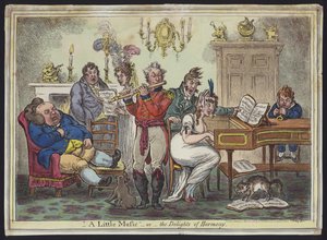 A Little Music, or The Delights of Harmony (farvet radering)