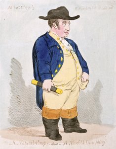 En naturlig afgrøde; Alias - A Norfolk Dumpling, udgivet af Hannah Humphrey i 1791 (håndfarvet radering)