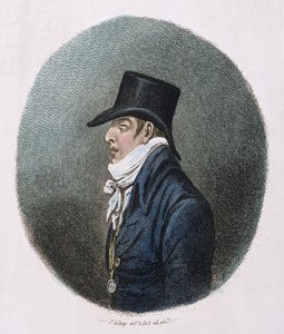 Et portræt, udgivet af Hannah Humphrey i 1799 (håndkoloreret radering) af James Gillray