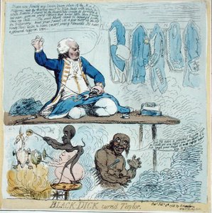 Black-Dick blev Taylor af James Gillray