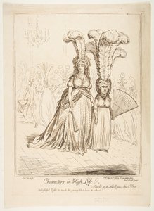 Characters in High Life, 20. juni 1795. af James Gillray
