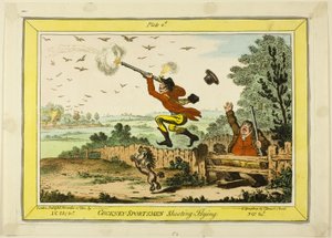 Cockney Sportsfolk skyder flyvende af James Gillray