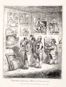 Connoisseurs undersøger en samling af George Morlands, 1807 af James Gillray