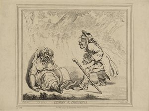 Cymon og Iphigenia, udgivet den 2. maj af James Gillray