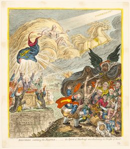 Disciple, der fanger kappen af James Gillray